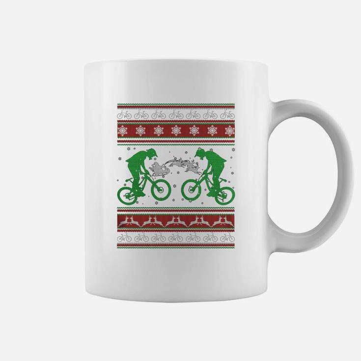 Bicycle Ugly Christmas Sweater Coffee Mug