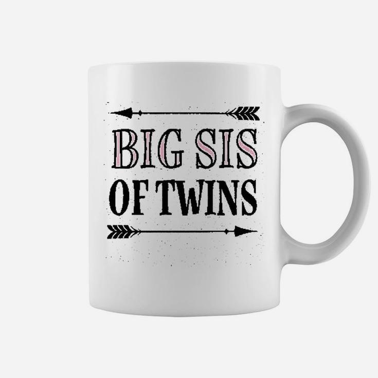 Big Sis Of Twins Sister Announcement Coffee Mug