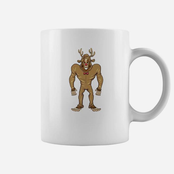 Bigfoot Reindeer Christmas Shirt Funny Novelty Xmas Tee Coffee Mug