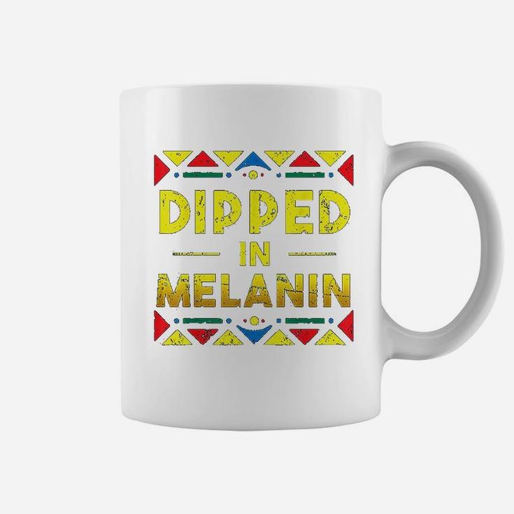 Black History Dipped In Melanin Proud African Roots Coffee Mug