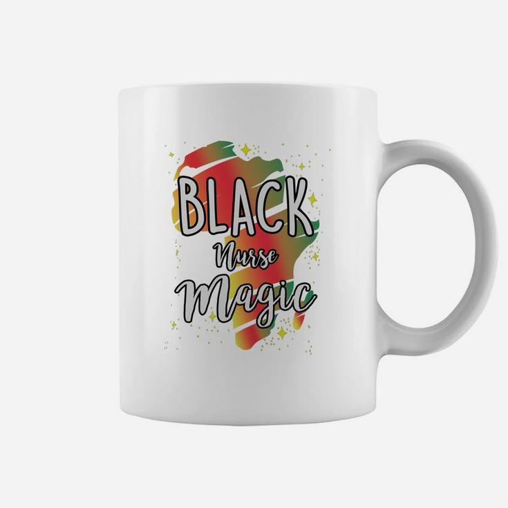 Black History Month Black Nurse Magic Proud African Job Title Coffee Mug