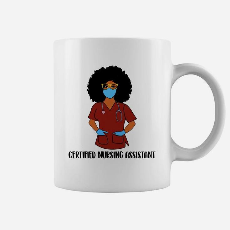 Black History Month Proud Certified Nursing Assistant Awesome Nursing Job Title Coffee Mug