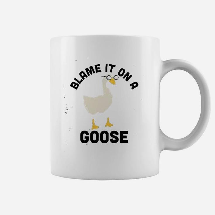 Blame It On A Goose Funny Video Game Meme Coffee Mug