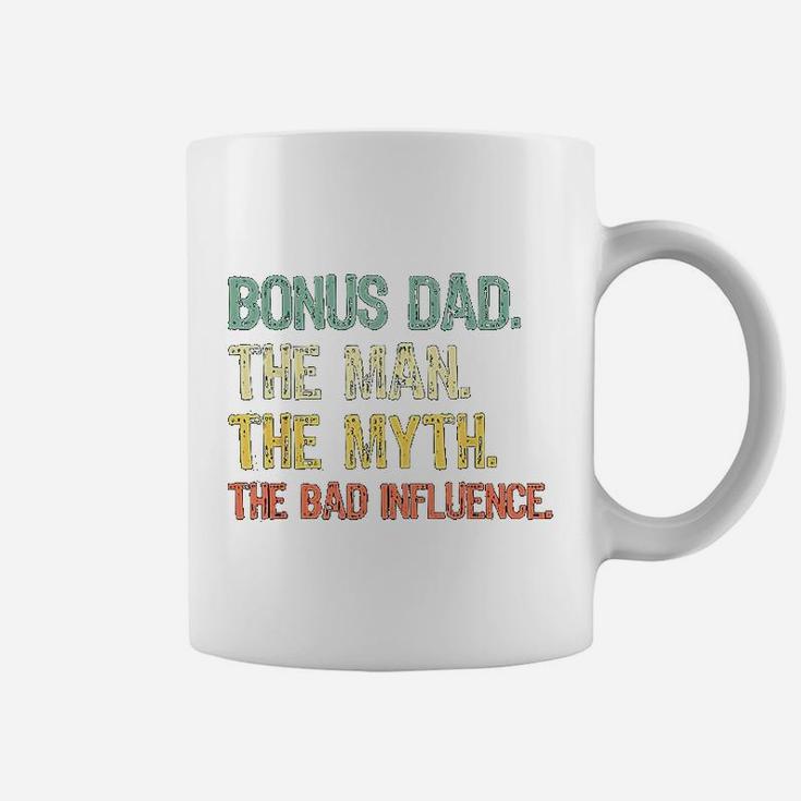 Bonus Dad The Man Myth Bad Influence Retro Gift Coffee Mug