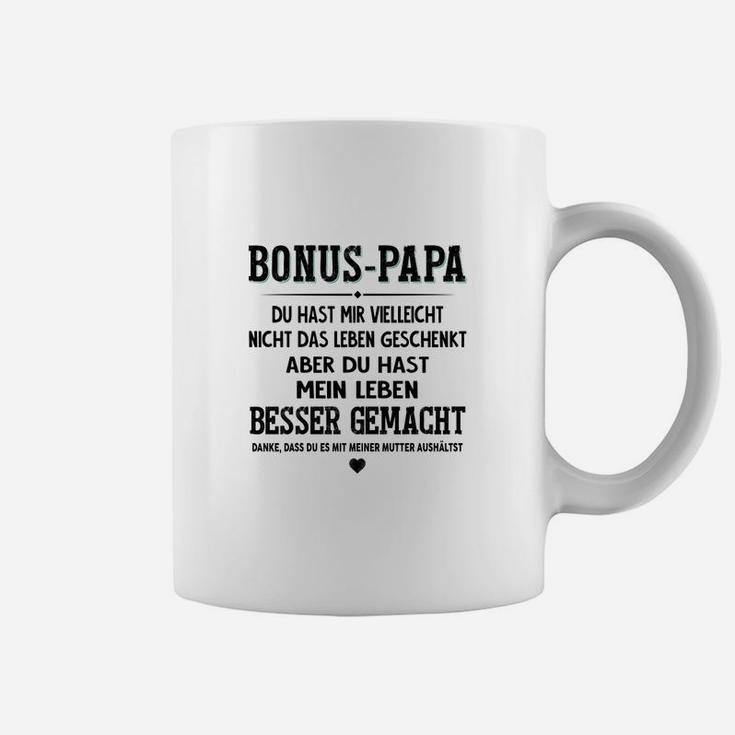 Bonus Papa Tassen Dankbarkeitsspruch, Lebensverbesserer Tee