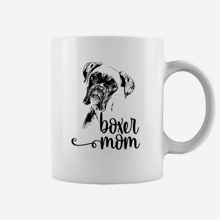 Boxer Mom Dog Face Dog Lovers Boxer Mom Gif Coffee Mug