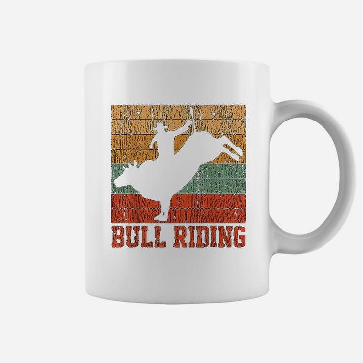 Bull Riding Retro Vintage Rodeo Western Country Gift Coffee Mug