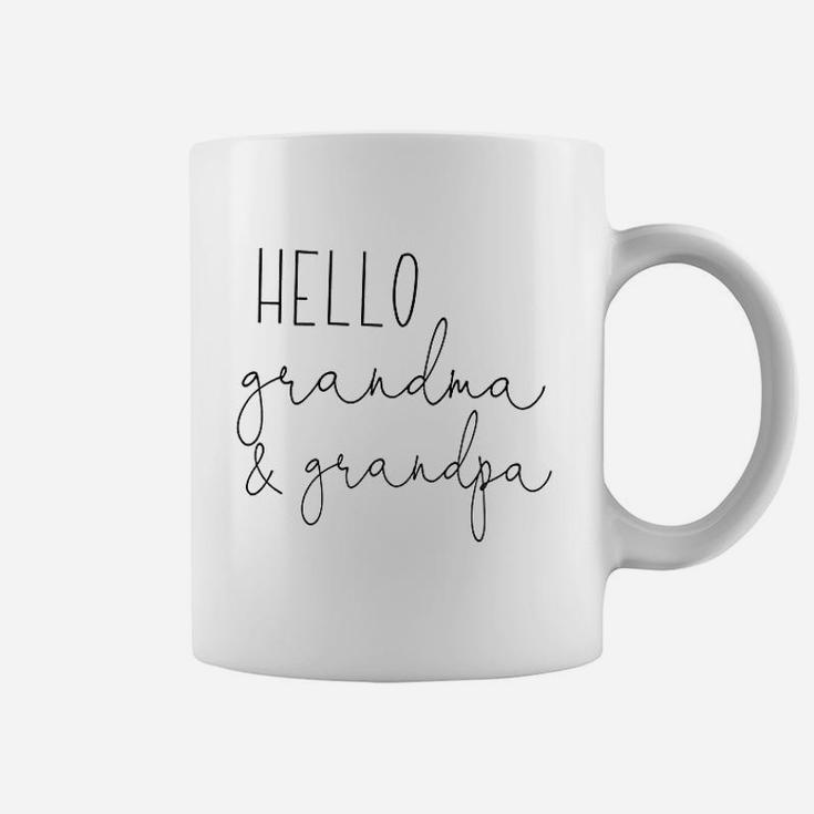 Bump And Beyond Designs Hello Grandma And Grandpa Pregnancy Announcement Coffee Mug