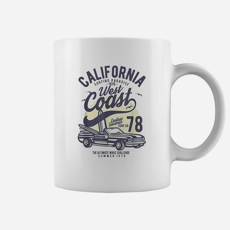 California West Coast Vintage Surf Beach Vacation Gift Coffee Mug