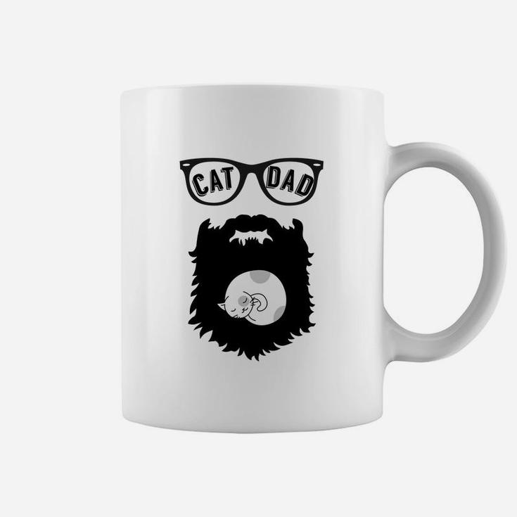 Cat Dad Beard S Cat Dad Beard Coffee Mug