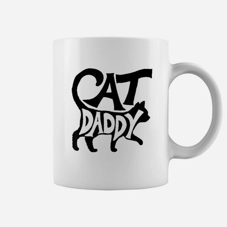 Cat Daddy Funny Cat Dad Simple Minimalist Lettering Coffee Mug