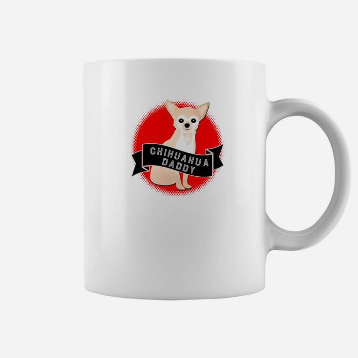 Chihuahua Daddy Retro Style, dad birthday gifts Coffee Mug