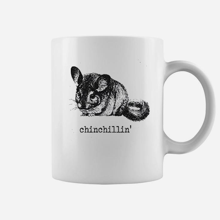 Chinchillin Funny Chinchilla Animal Lover Graphic Vintage Cool Coffee Mug