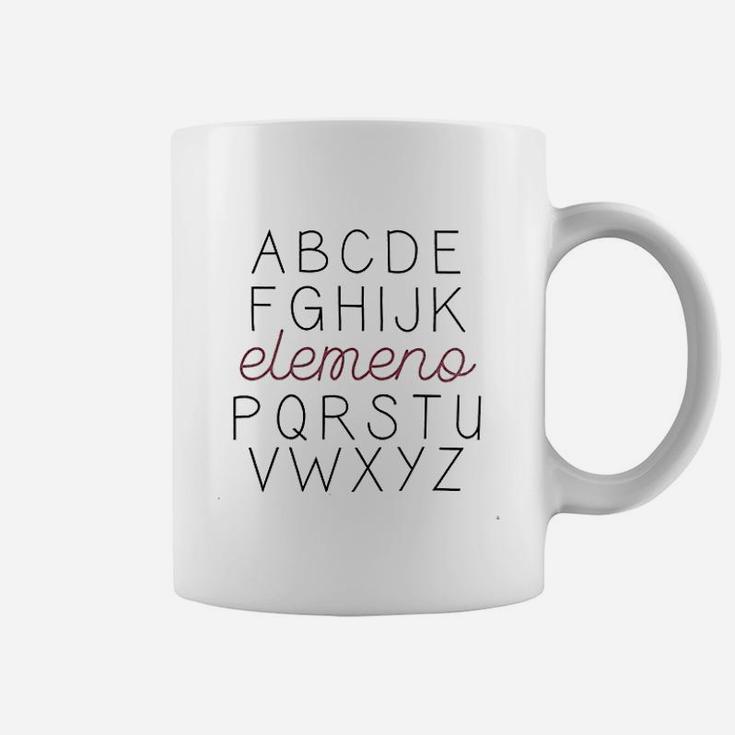 Chulianyouhuo Women Abc Letters Elemeno Teacher Funny Sayings Coffee Mug