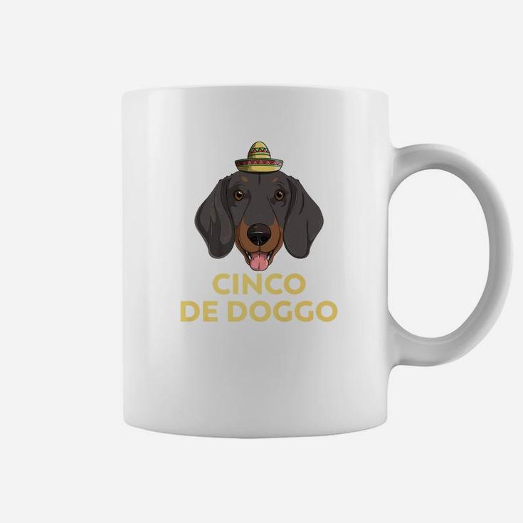 Cinco De Doggo Dachshund Dog Cinco De Mayo Mexican Coffee Mug