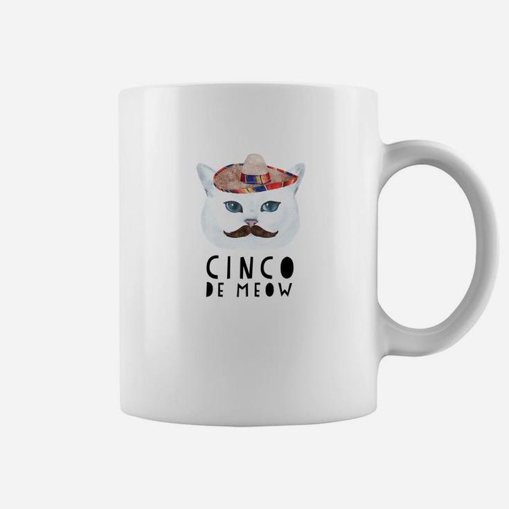 Cinco De Meow Funny Mexican De Mayo Cat Coffee Mug