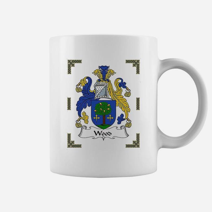 Coat Of Arms Wood Family Crest Coffee Mug