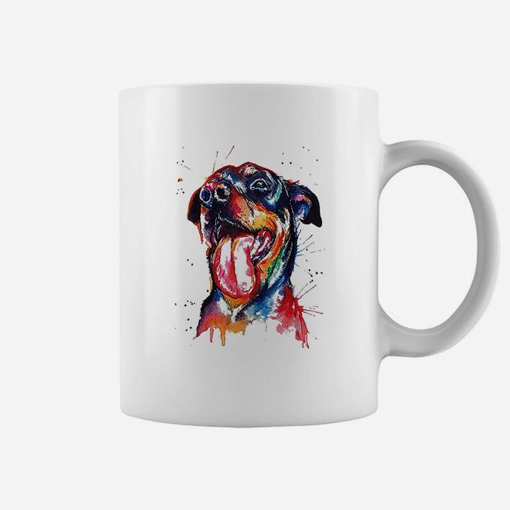 Colorful Rottweiler Dog Lovers Coffee Mug