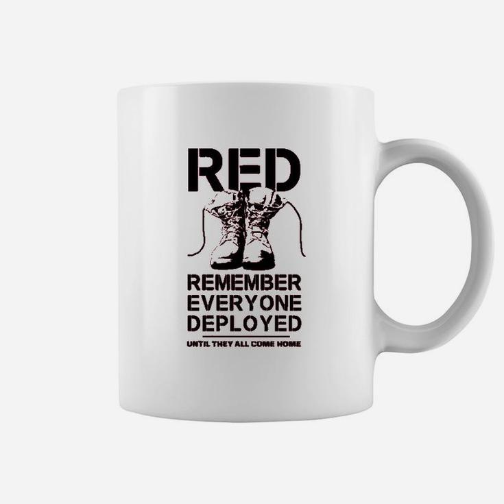 Combat Boots Red Friday Remember Everyone Deployed Coffee Mug
