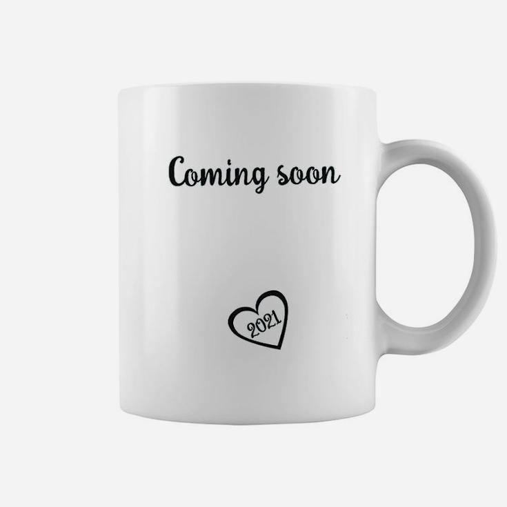 Coming Soon 2021 Mom To Be Reveal New Mom Announcement Coffee Mug