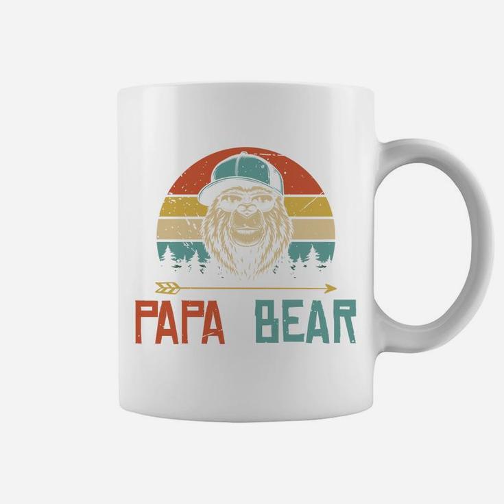 Cool Papa Bear Vintage Gift Idea For Fathers Day Coffee Mug