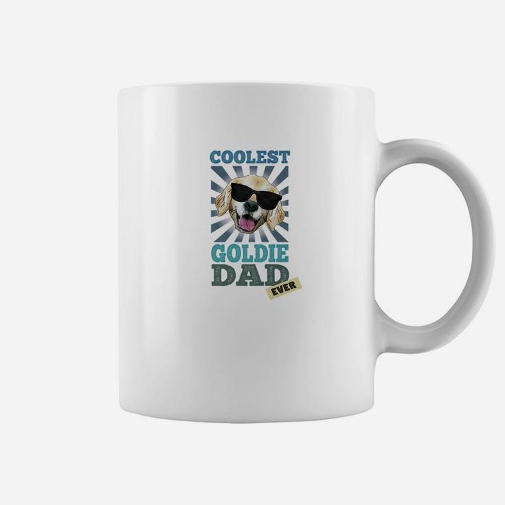 Coolest Golden Retriever Dad Dog Breeds Shirt Coffee Mug
