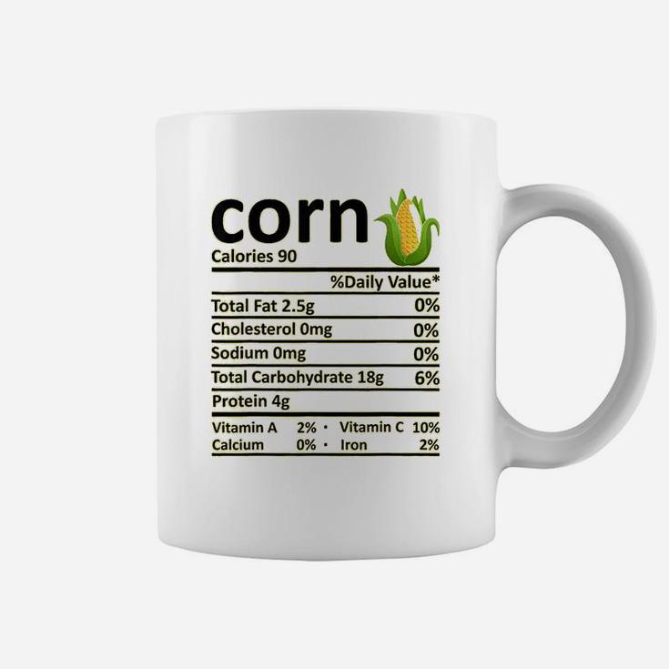 Corn Nutrition Food Facts Thanksgiving Costume Christmas Coffee Mug