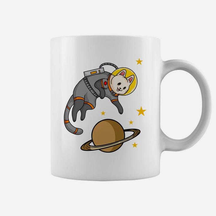 Cute Cat Astronaut Cartoon Pet Gift For Pet Lovers Coffee Mug