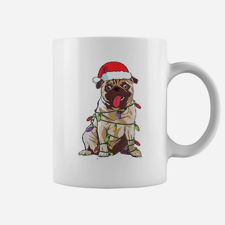 Cute Pug Santa Christmas Coffee Mug
