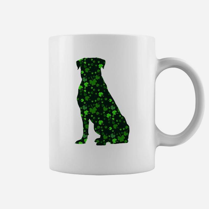 Cute Shamrock Rottweiler Mom Dad Gift St Patricks Day Awesome Dog Lovers Gift Coffee Mug