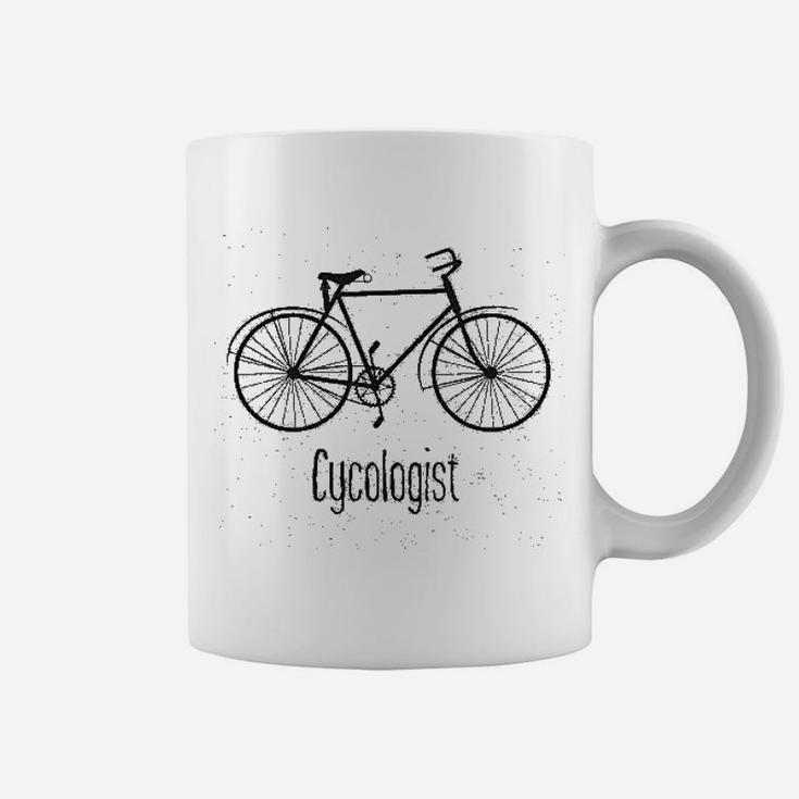 Cycologist Funny Psychology Biking Cyclist Gift For Biker Graphic Coffee Mug