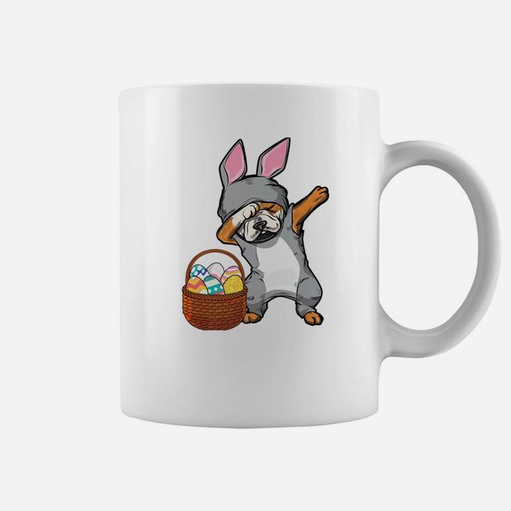 Dabbing Easter Bunny English Bulldog Boys Design Coffee Mug