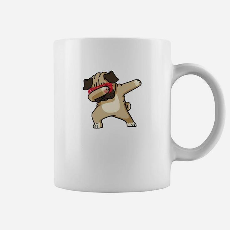 Dabbing Pug Tassen, Lustiges Hundemotiv für Pug Fans