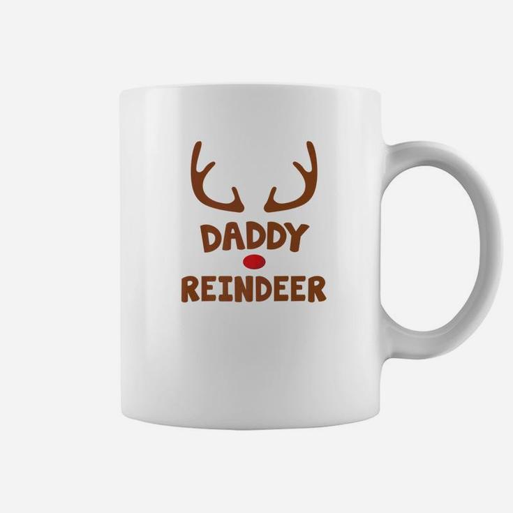 Daddy Christmas Reindeer Face Family Costume Coffee Mug