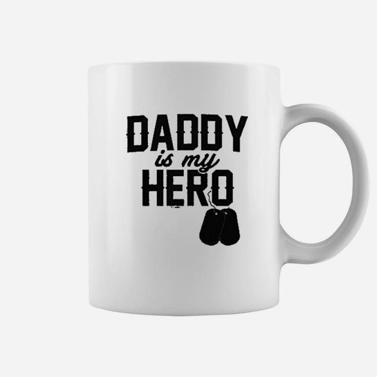 Daddy Is My Hero Military Dog Tags Coffee Mug