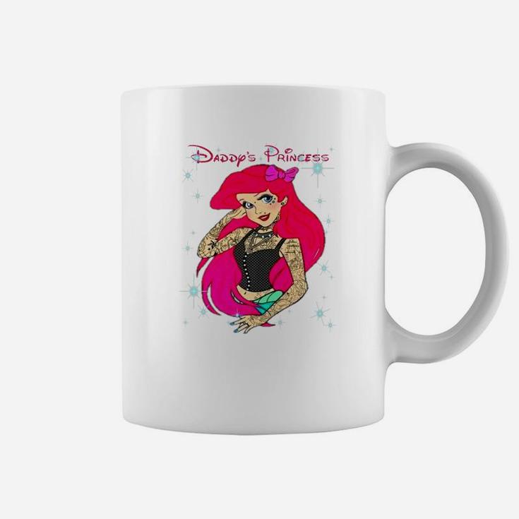 Daddys Girl Tattooed Modern Bold Strong Princess Coffee Mug