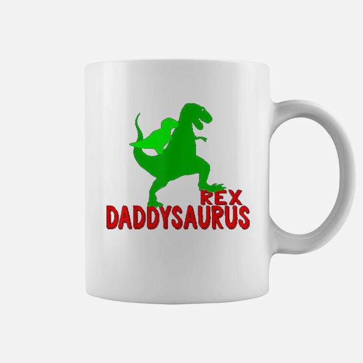Daddysaurus Funny Dinosaur Trex Fathers Day Dad Coffee Mug