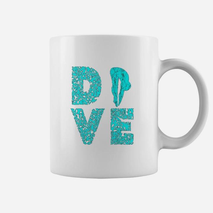 Dive Springboard Platform Diver Diving Board Aquatic Coffee Mug