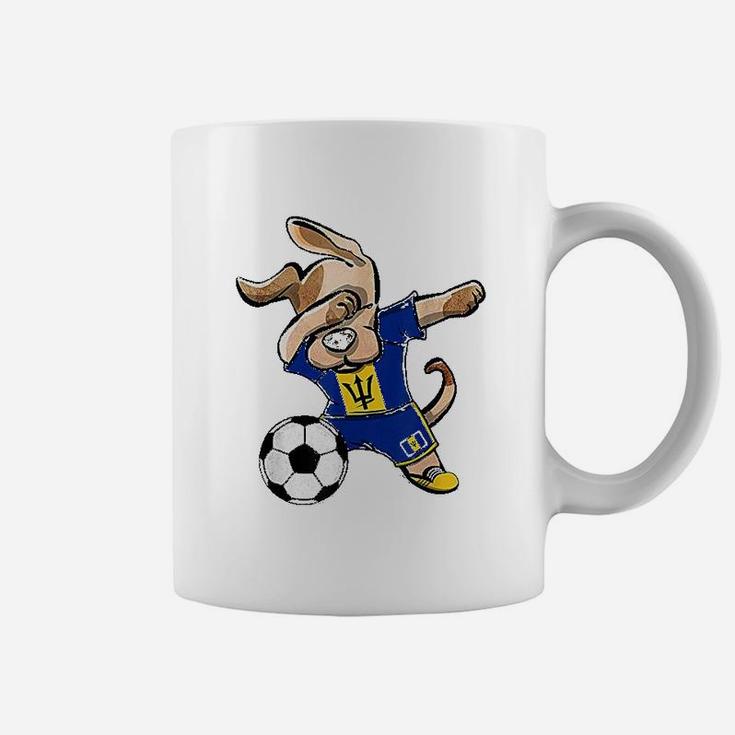 Dog Dabbing Soccers Coffee Mug