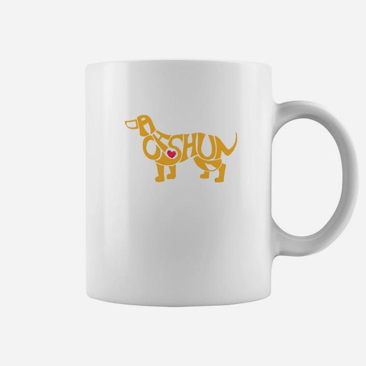 Doxie Dachshund Dog Art Retro Vintage Silhouette Gift Premium Coffee Mug