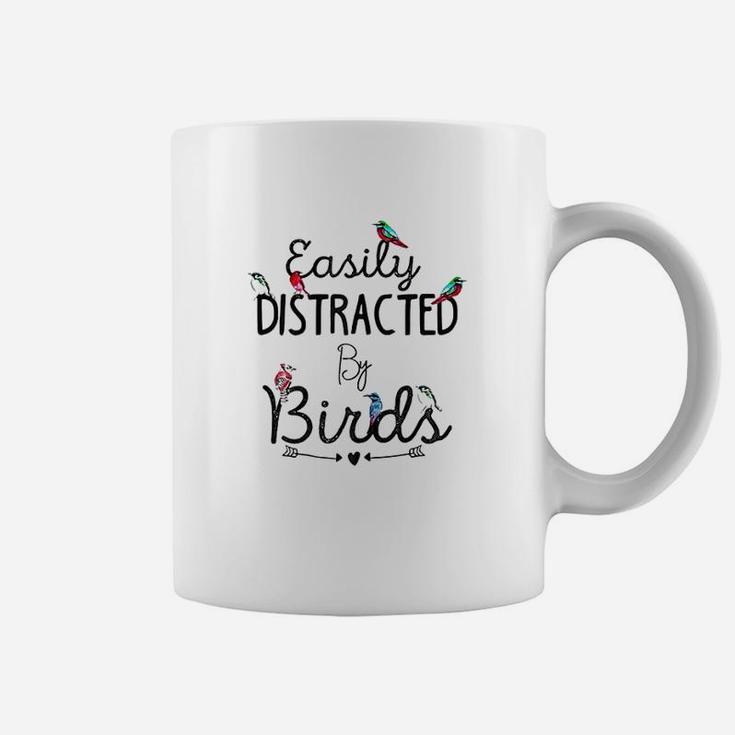 Easily Distracted By Birds Cute Birds Coffee Mug