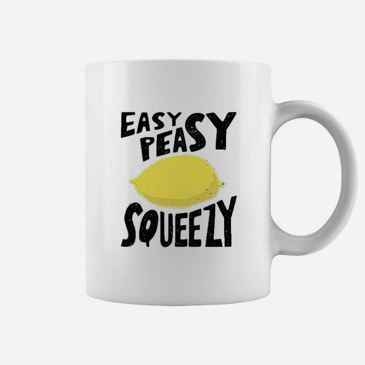 Easy Peasy Lemon Squeezy Cute Funny Graphic Coffee Mug