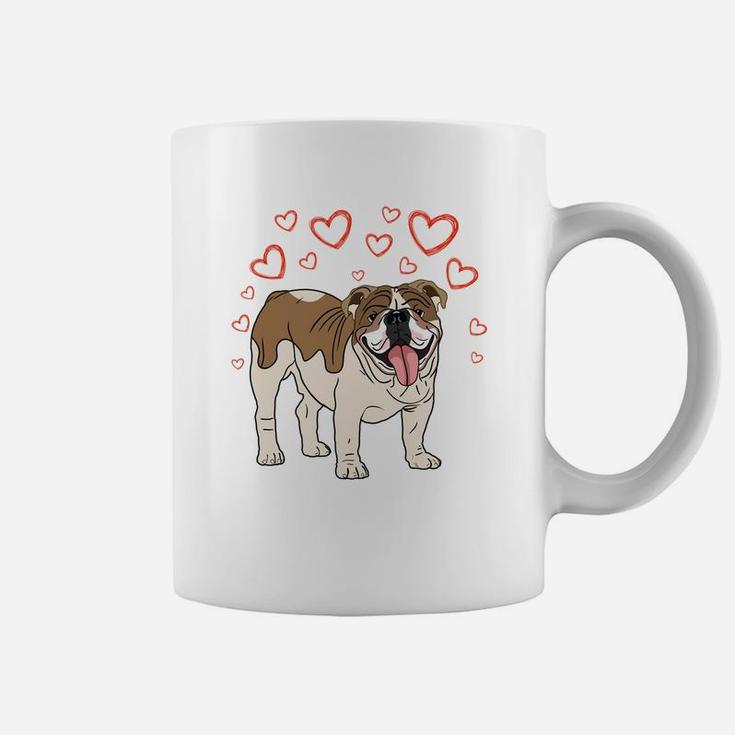 English Bulldog Is My Valentine Coffee Mug