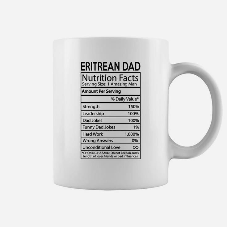 Eritrean Dad Nutrition Facts Joke Nationality Coffee Mug