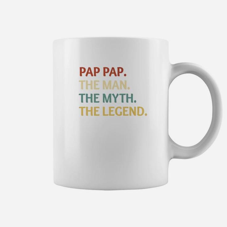 Fathers Day Shirt The Man Myth Legend Pap Pap Papa Gift Coffee Mug