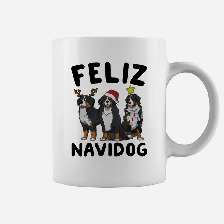 Feliz Navidog Bernese Mountain Dog Christmas Coffee Mug