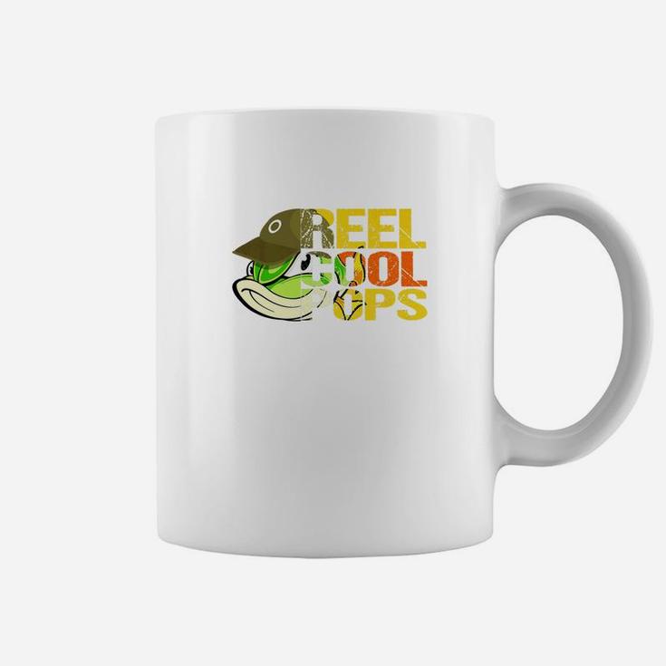 Fishing Reel Cool Pops Fathers Day Gift For Husband Or Dad Premium Coffee Mug