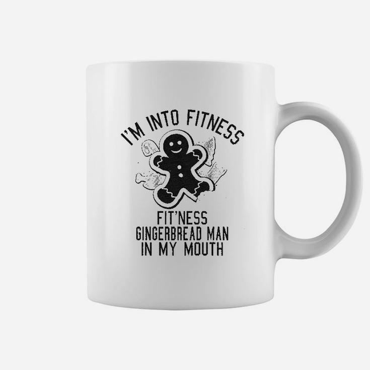 Fitness Gingerbread In My Mouth Funny Christmas Xmas Gift For Her Coffee Mug