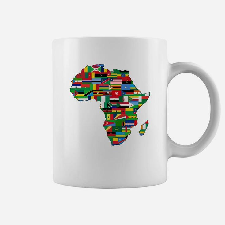 Flags Of Africa Map Coffee Mug
