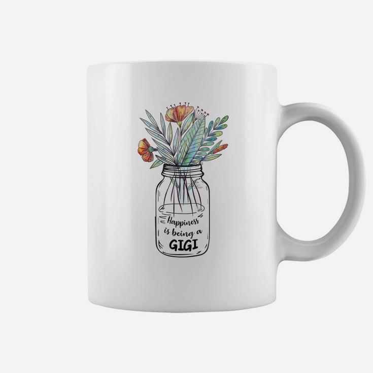 Flower Mothers Day Happiness Is Being A Gigi Coffee Mug